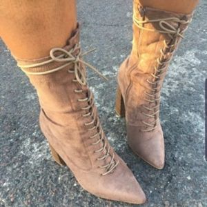 Alexander Style Lace Up Booties